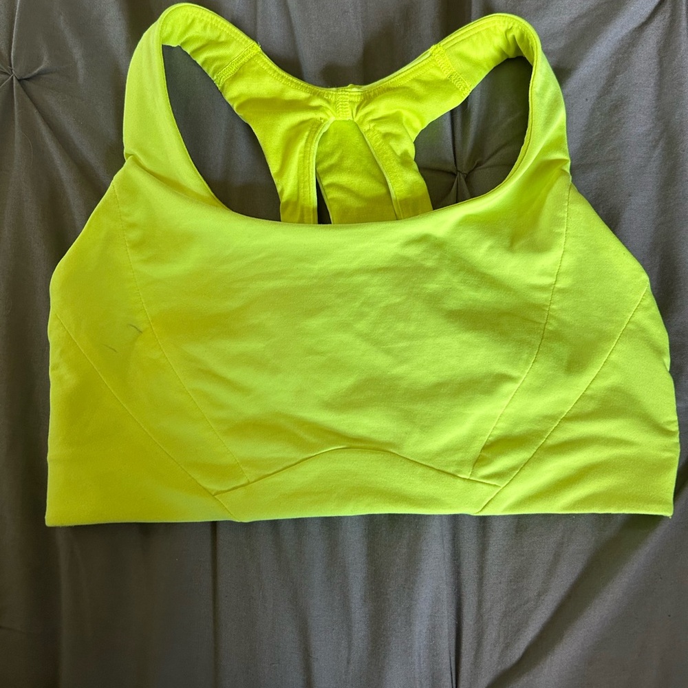 Lululemon Athletica Vibrant Yellow Sports Bra